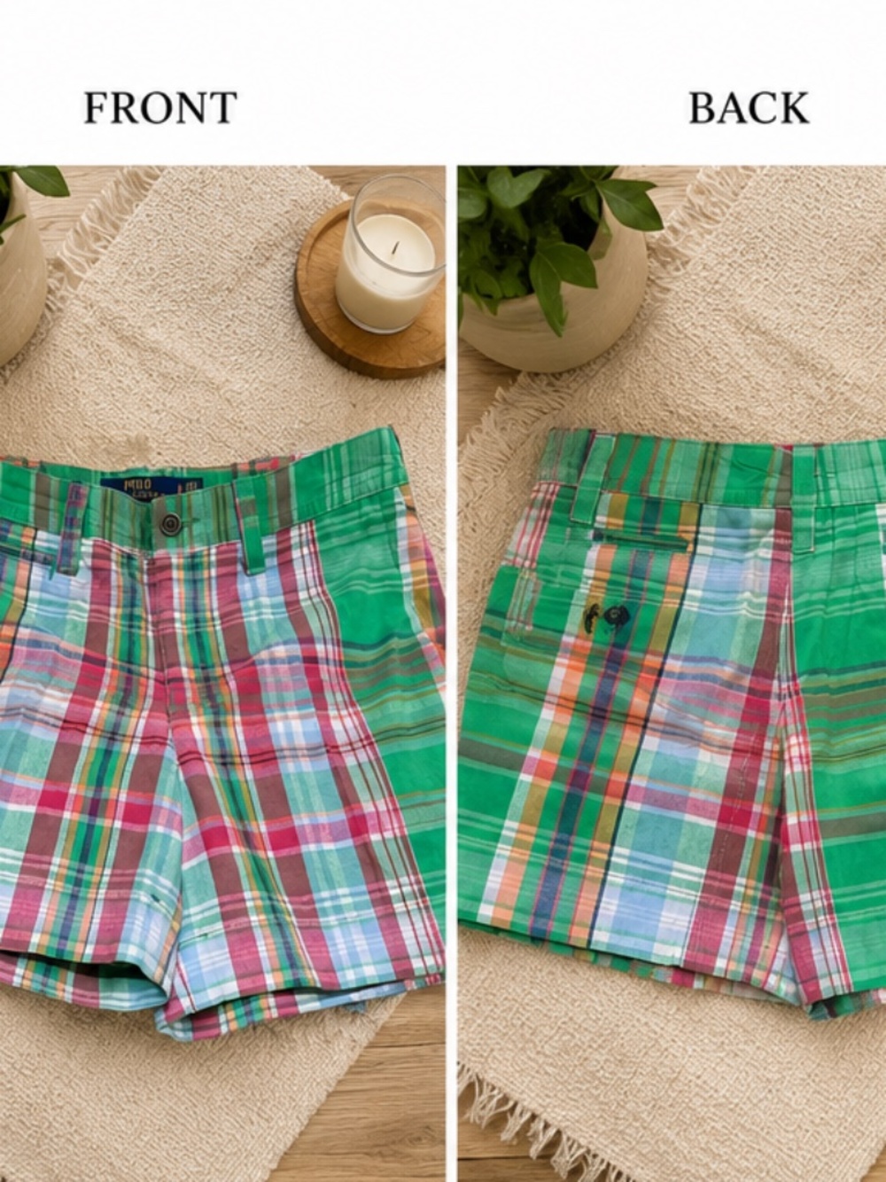 Polo Women’s plaid shorts
